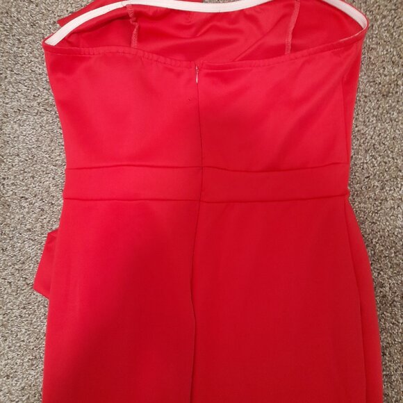 *BOGO FREE* XL Women's Sexy Bodycon Bow Applique Evening Gown Party Maxi Dress - Picture 4 of 8